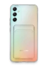 BFS  Samsung Galaxy A34 5G Kılıf Kart Şeffaf Silikon - Şeffaf