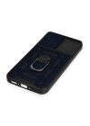 BFS  Samsung Galaxy A34 5G Kılıf Pars Lens Yüzüklü Silikon - Lacivert