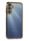 BFS  Samsung Galaxy A35 5G Kılıf  Lensli Silikon - Gold