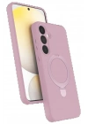 BFS Samsung Galaxy A35 5G Regal Magsafe Standlı Kapak - Açık Pembe