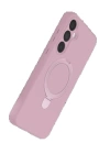 BFS Samsung Galaxy A35 5G Regal Magsafe Standlı Kapak - Açık Pembe