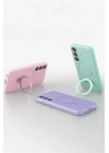BFS Samsung Galaxy A35 5G Regal Magsafe Standlı Kapak - Açık Pembe