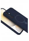BFS Samsung Galaxy A35 5G Regal Magsafe Standlı Kapak - Lacivert