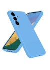 BFS  Samsung Galaxy A36 Kılıf Nano içi Kadife Silikon - Mavi