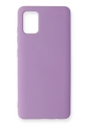 BFS  Samsung Galaxy A51 Kılıf Nano içi Kadife Silikon - Lila