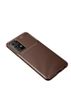 BFS  Samsung Galaxy A52 Kılıf Auto Focus Karbon Kapak - Kahverengi