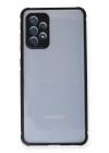 BFS  Samsung Galaxy A52 Kılıf Miami Şeffaf Silikon - Siyah