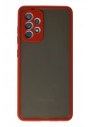 BFS  Samsung Galaxy A52 Kılıf Montreal Silikon Kapak - Kırmızı