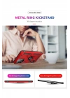 BFS  Samsung Galaxy A52 Kılıf Sofya Yüzüklü Silikon Kapak - Kırmızı