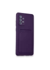 BFS Samsung Galaxy A53 5G Kılıf Kelvin Kartvizitli Silikon - Derin Mor
