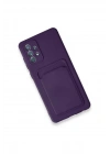 BFS Samsung Galaxy A53 5G Kılıf Kelvin Kartvizitli Silikon - Derin Mor