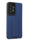 BFS  Samsung Galaxy A53 5G Kılıf Mega Standlı Silikon - Mavi