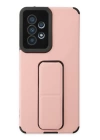 BFS  Samsung Galaxy A53 5G Kılıf Mega Standlı Silikon - Pudra