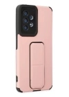 BFS  Samsung Galaxy A53 5G Kılıf Mega Standlı Silikon - Pudra