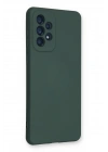 BFS  Samsung Galaxy A53 5G Kılıf Nano içi Kadife Silikon - Koyu Yeşil