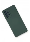 BFS  Samsung Galaxy A53 5G Kılıf Nano içi Kadife Silikon - Koyu Yeşil