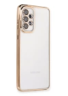 BFS  Samsung Galaxy A53 5G Kılıf Razer Lensli Silikon - Gold