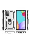 BFS  Samsung Galaxy A53 5G Kılıf Sofya Yüzüklü Silikon Kapak - Gümüş