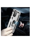 BFS  Samsung Galaxy A53 5G Kılıf Sofya Yüzüklü Silikon Kapak - Gümüş