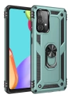 BFS  Samsung Galaxy A53 5G Kılıf Sofya Yüzüklü Silikon Kapak - Yeşil