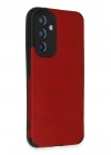 BFS  Samsung Galaxy A54 5G Kılıf Loop Deri Silikon - Kırmızı