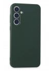 BFS  Samsung Galaxy A55 5G Kılıf First Silikon - Koyu Yeşil
