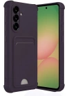 BFS Samsung Galaxy A55 5G Kılıf Kelvin Kartvizitli Silikon - Derin Mor