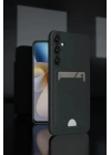 BFS  Samsung Galaxy A55 5G Kılıf Kelvin Kartvizitli Silikon - Siyah