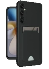 BFS  Samsung Galaxy A55 5G Kılıf Kelvin Kartvizitli Silikon - Siyah