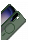 BFS  Samsung Galaxy A56 Jota Magsafe Kapak - Koyu Yeşil