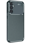 BFS  Samsung Galaxy A56 Kılıf Auto Focus Karbon Kapak - Koyu Yeşil