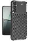 BFS  Samsung Galaxy A56 Kılıf Auto Focus Karbon Kapak - Siyah