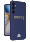 BFS Samsung Galaxy A56 Kılıf Kelvin Kartvizitli Silikon - Lacivert
