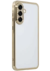 BFS  Samsung Galaxy A56 Kılıf Razer Lensli Silikon - Gold