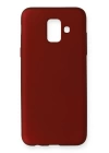 BFS  Samsung Galaxy A6 2018 Kılıf First Silikon - Bordo