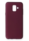 BFS  Samsung Galaxy A6 2018 Kılıf First Silikon - Mürdüm