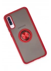 BFS  Samsung Galaxy A70 Kılıf Montreal Yüzüklü Silikon Kapak - Kırmızı