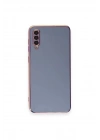 BFS  Samsung Galaxy A70 Kılıf Volet Silikon - Mavi