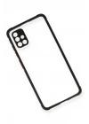 BFS Samsung Galaxy A71 Kılıf Miami Şeffaf Silikon - Siyah