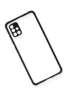 BFS  Samsung Galaxy A71 Kılıf Miami Şeffaf Silikon - Siyah