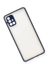 BFS  Samsung Galaxy A71 Kılıf Montreal Silikon Kapak - Lacivert