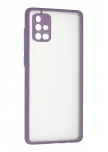 BFS  Samsung Galaxy A71 Kılıf Montreal Silikon Kapak - Mor