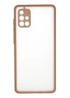 BFS  Samsung Galaxy A71 Kılıf Montreal Silikon Kapak - Pembe