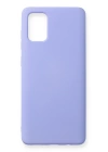 BFS  Samsung Galaxy A71 Kılıf Nano içi Kadife Silikon - Lila