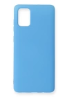 BFS  Samsung Galaxy A71 Kılıf Nano içi Kadife Silikon - Mavi