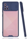 BFS  Samsung Galaxy A71 Kılıf Platin Kamera Koruma Silikon - Lacivert