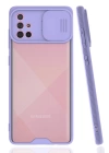 BFS  Samsung Galaxy A71 Kılıf Platin Kamera Koruma Silikon - Lila