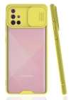 BFS  Samsung Galaxy A71 Kılıf Platin Kamera Koruma Silikon - Sarı