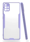 BFS  Samsung Galaxy A71 Kılıf Platin Silikon - Lila
