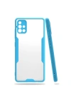 BFS  Samsung Galaxy A71 Kılıf Platin Silikon - Mavi